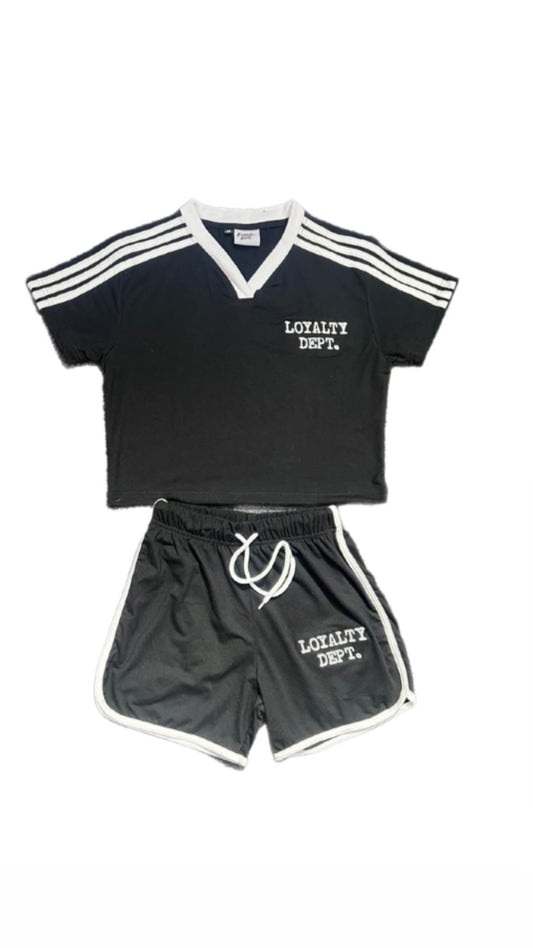 Black Ladies “ Loyalty Dept” Two piece sets