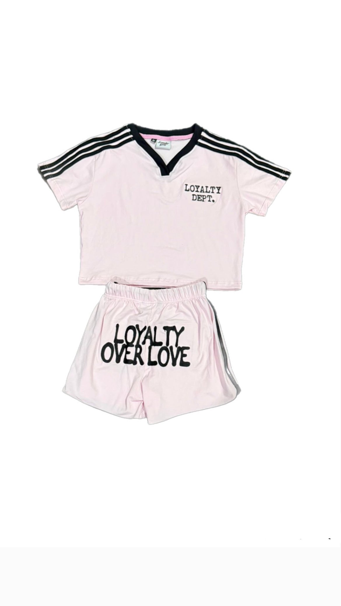 “Pink”  Ladies “Loyalty Dept” Two piece sets