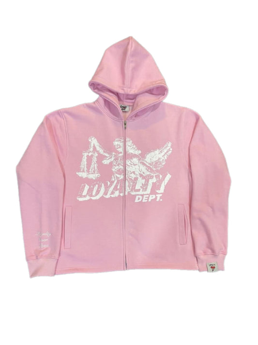 Pink “ Loyalty Dept “ Hoodie