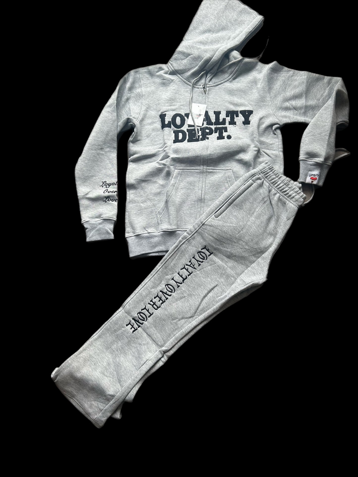 Grey “Loyalty Dept” Sweat suits