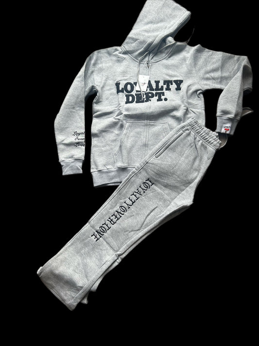 Grey “Loyalty Dept” Sweat suits